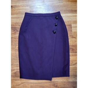 Ann Taylor Plum Purple Size 2 Pencil Skirt
